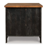Valebeck Black/Brown End Table from Ashley - Luna Furniture
