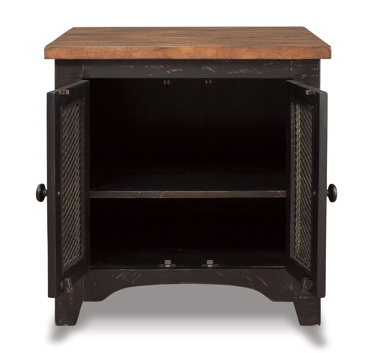 Valebeck Black/Brown End Table from Ashley - Luna Furniture