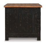 Valebeck Black/Brown End Table from Ashley - Luna Furniture