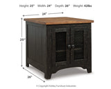 Valebeck Coffee Table with 2 End Tables in Black/Brown from Ashley - Luna Furniture
