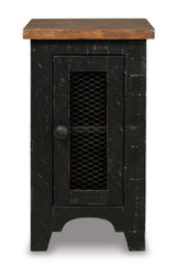 Valebeck Black/Brown Chairside End Table from Ashley Furniture - Luna Furniture