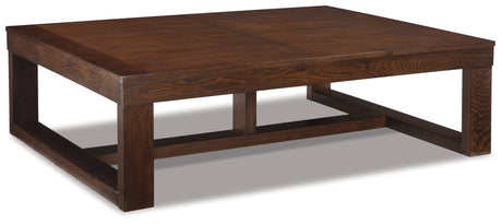 Watson Dark Brown Coffee Table from Ashley - Luna Furniture
