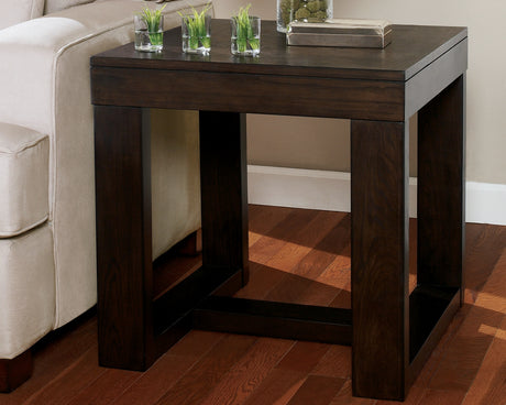 Watson Dark Brown End Table from Ashley - Luna Furniture