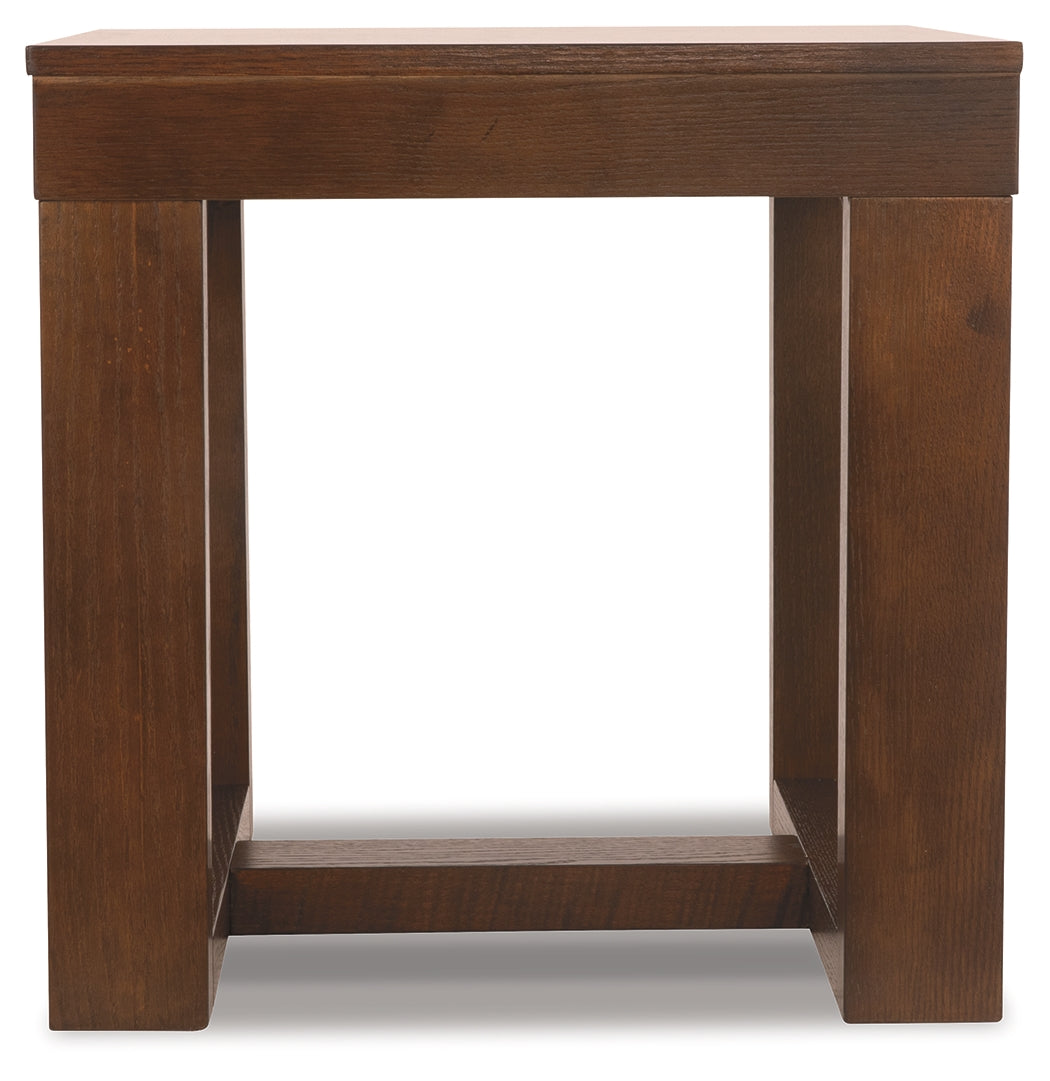 Watson Dark Brown Coffee Table and 2 End Tables with Console from Ashley - Luna Furniture