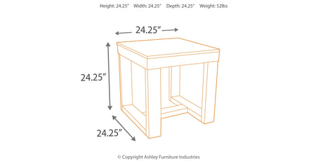 Watson Coffee Table with 1 End Table in Dark Brown from Ashley - Luna Furniture