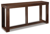 Watson Dark Brown Sofa/Console Table from Ashley - Luna Furniture
