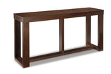 Watson Dark Brown Coffee Table and 2 End Tables with Console from Ashley - Luna Furniture