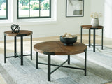 Crosstrail Brown Table (Set of 3) from Ashley - Luna Furniture