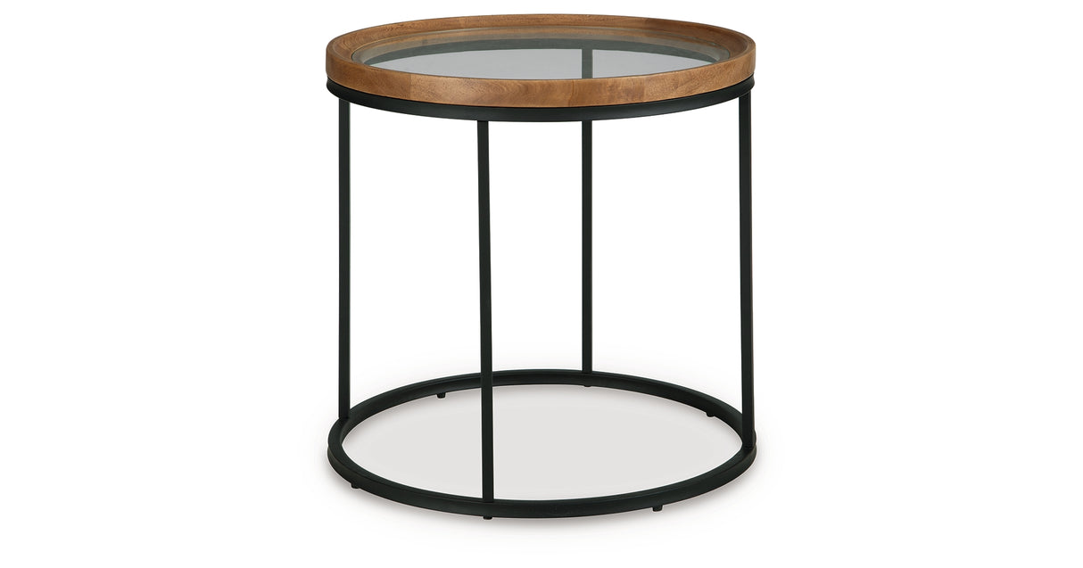 Noraluna Medium Brown End Table from Ashley - Luna Furniture
