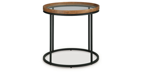 Noraluna Medium Brown End Table from Ashley - Luna Furniture