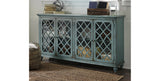 Mirimyn Antique Teal Accent Cabinet from Ashley Furniture - Luna Furniture
