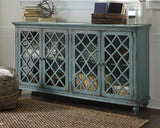 Mirimyn Antique Teal Accent Cabinet from Ashley Furniture - Luna Furniture
