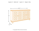 Mirimyn Antique Teal Accent Cabinet from Ashley Furniture - Luna Furniture