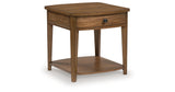Burkbyer Brown End Table from Ashley - Luna Furniture