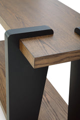 Weathermore Brown/Black Sofa Table from Ashley - Luna Furniture