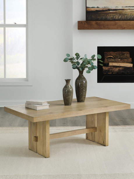 Crendlin Light Brown Coffee Table from Ashley - Luna Furniture