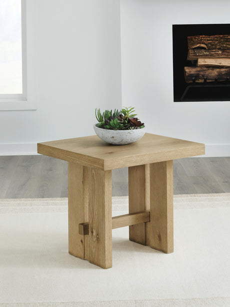 Crendlin Light Brown Rectangular End Table from Ashley - Luna Furniture