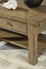 Vandenmore Medium Brown Coffee Table from Ashley Furniture - Luna Furniture