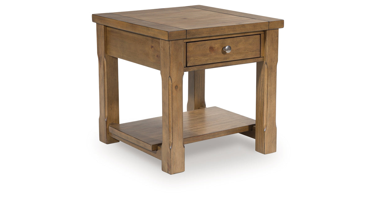 Vandenmore Medium Brown End Table from Ashley - Luna Furniture