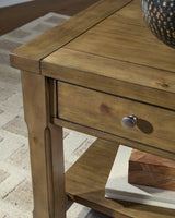 Vandenmore Medium Brown End Table from Ashley - Luna Furniture