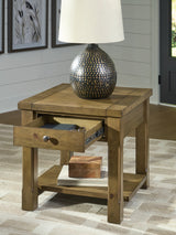 Vandenmore Medium Brown End Table from Ashley - Luna Furniture