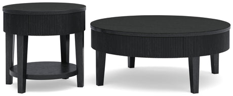 Marstream Black Coffee Table and End Table from Ashley - Luna Furniture