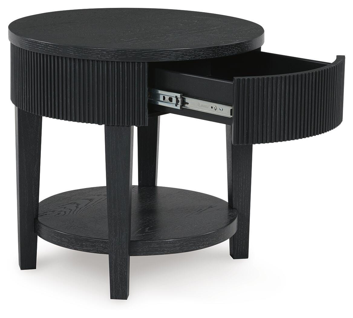 Marstream Black Coffee Table and End Table from Ashley - Luna Furniture