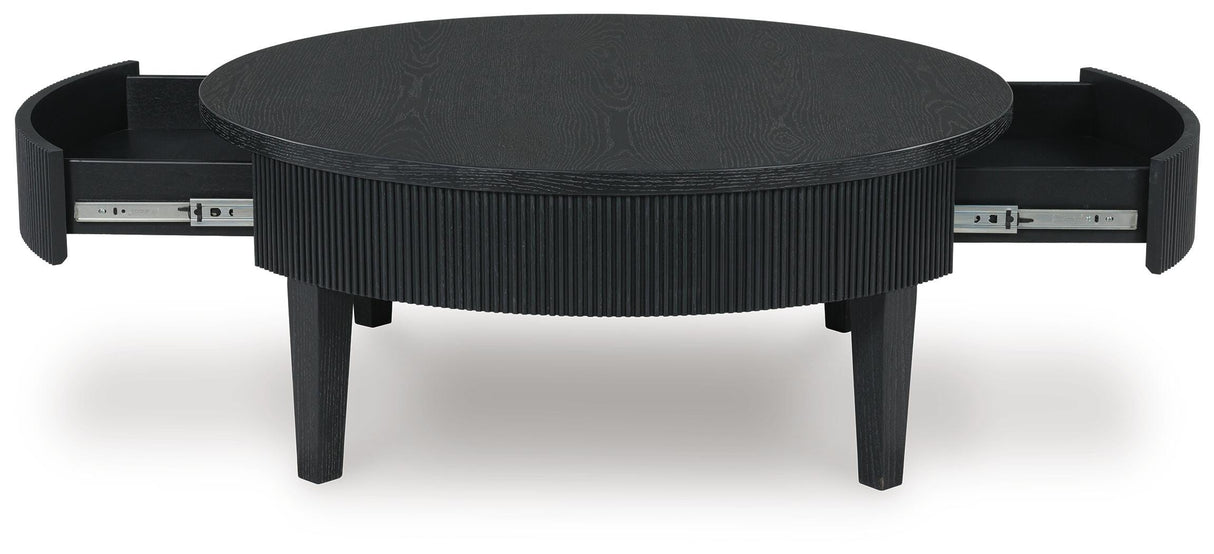 Marstream Black Coffee Table and End Table from Ashley - Luna Furniture