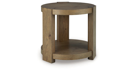Flangren Light Brown End Table from Ashley - Luna Furniture