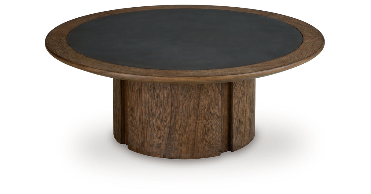 Dontayne Warm Brown Coffee Table from Ashley - Luna Furniture