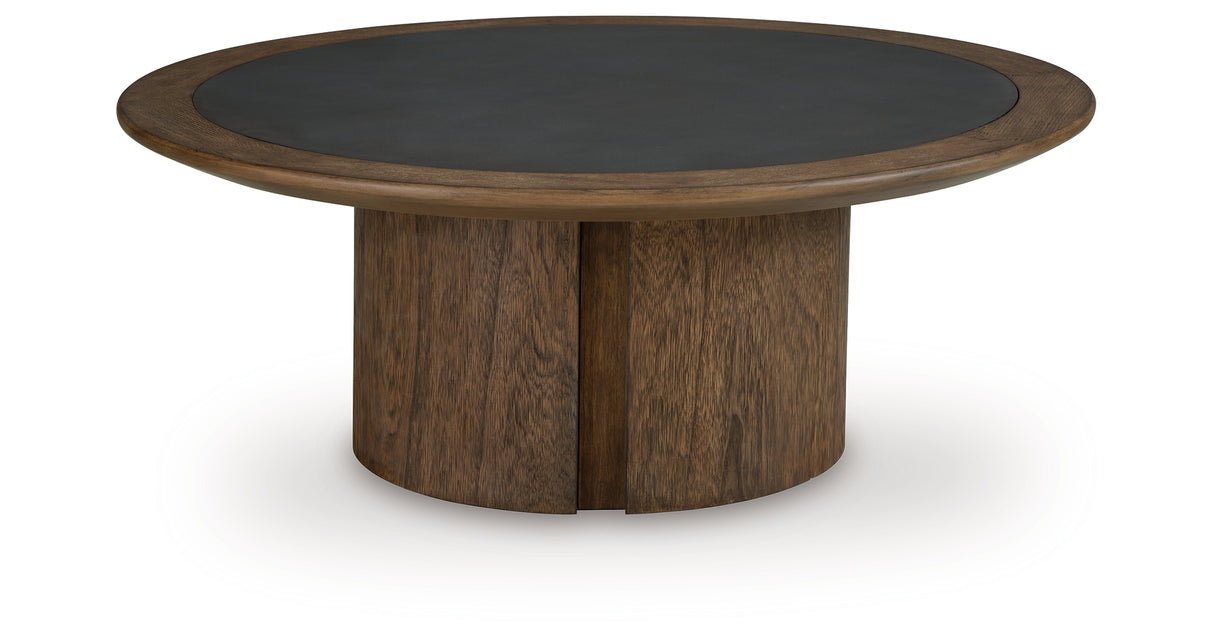 Dontayne Warm Brown Coffee Table from Ashley - Luna Furniture