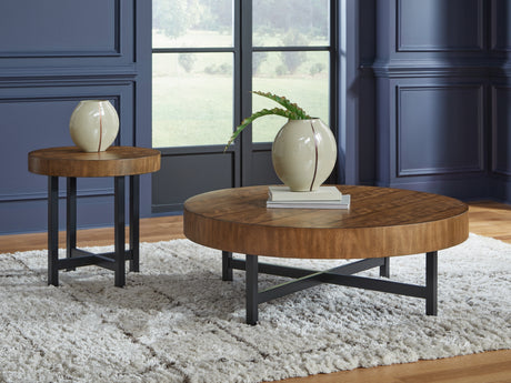 Steenlage Brown/Black Table (Set of 2) from Ashley - Luna Furniture