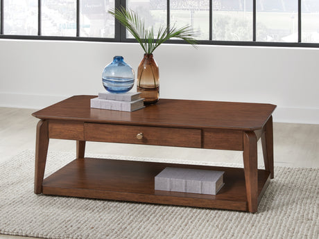 Trenmour Medium Brown Coffee Table from Ashley - Luna Furniture