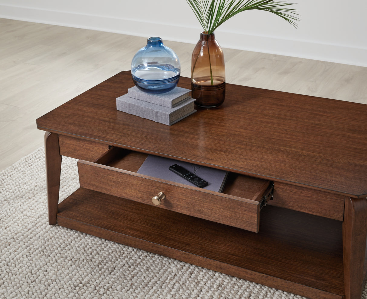 Trenmour Medium Brown Coffee Table from Ashley - Luna Furniture