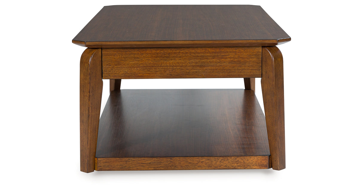 Trenmour Medium Brown Coffee Table from Ashley - Luna Furniture