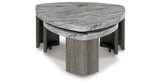 Surmour Gray/Brown Stacked Coffee Table from Ashley Furniture - Luna Furniture
