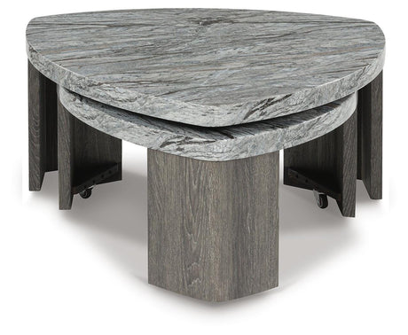 Surmour Gray/Brown Coffee Table and End Table from Ashley - Luna Furniture