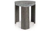 Surmour Gray/Brown End Table from Ashley - Luna Furniture