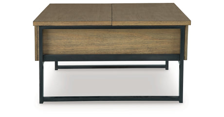 Montia Light Brown Lift-Top Coffee Table from Ashley - Luna Furniture