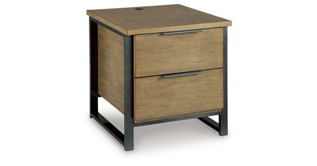 Montia Light Brown End Table from Ashley - Luna Furniture