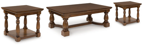 Sturlayne Brown Coffee Table and 2 End Tables from Ashley - Luna Furniture