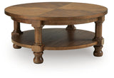 Chadworth Medium Brown Coffee Table from Ashley - Luna Furniture