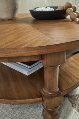 Chadworth Medium Brown Coffee Table from Ashley - Luna Furniture