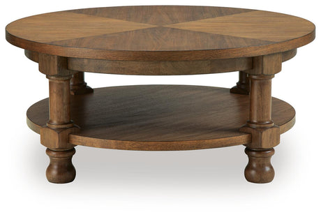 Chadworth Medium Brown Coffee Table from Ashley - Luna Furniture