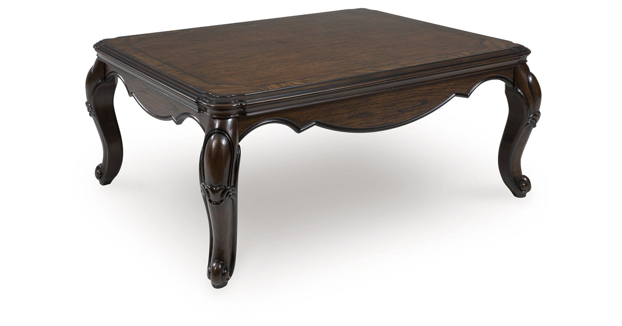 Maylee Dark Brown Coffee Table from Ashley - Luna Furniture