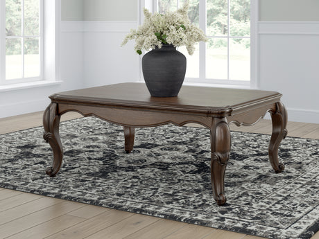 Maylee Dark Brown Coffee Table from Ashley - Luna Furniture