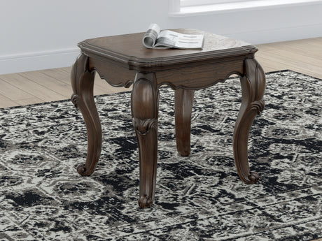 Maylee Dark Brown End Table from Ashley - Luna Furniture