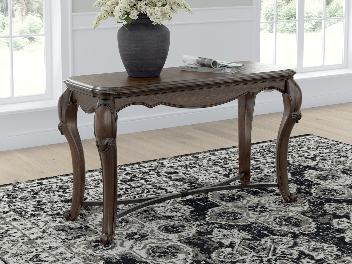 Maylee Dark Brown Sofa Table from Ashley - Luna Furniture