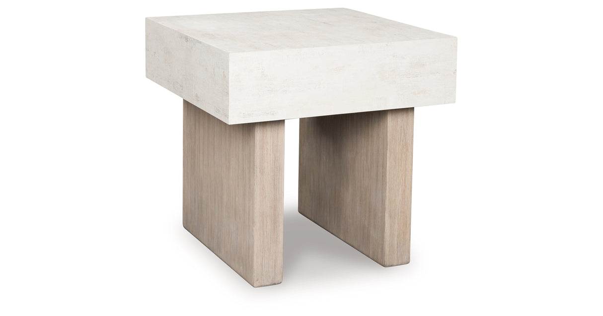Jorlaina Light Grayish Brown End Table from Ashley - Luna Furniture