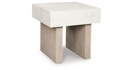 Jorlaina Light Grayish Brown End Table from Ashley - Luna Furniture
